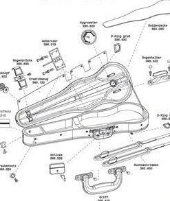 GEWA Music GEWA Replacement Cover For Maestro Shaped Violin Case
