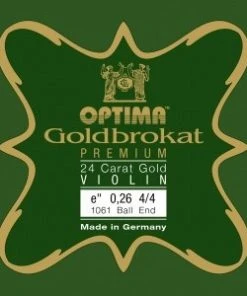 Optima Strings Goldbrokat Premium 24K Gold Violin E String Violin Strings