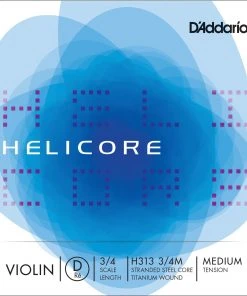 D'Addario Violin Strings Helicore Violin D String (Small)