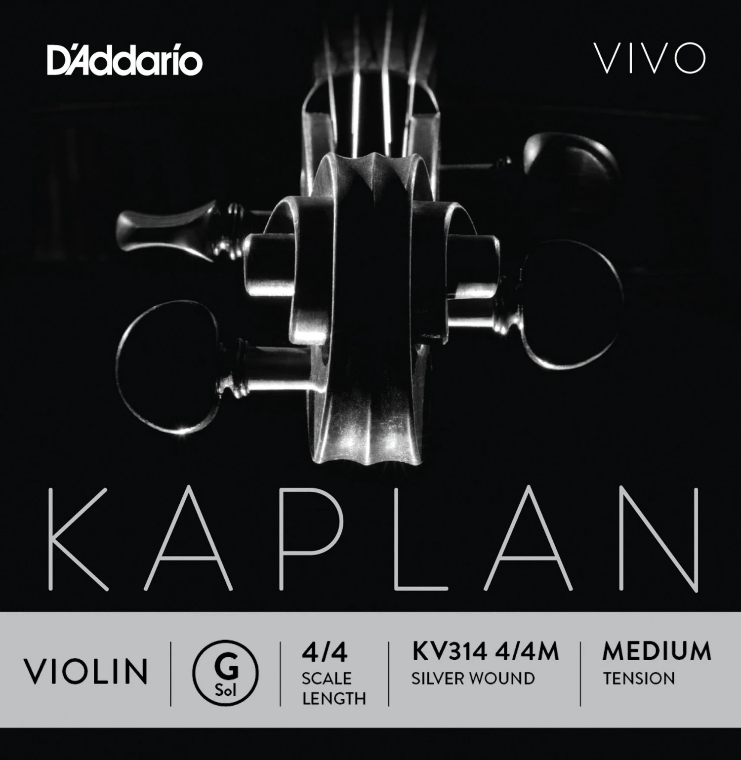 D'Addario Kaplan Vivo Violin G Violin Strings