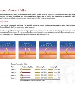 Larsen Cello Strings Aurora Cello Set -NEW!