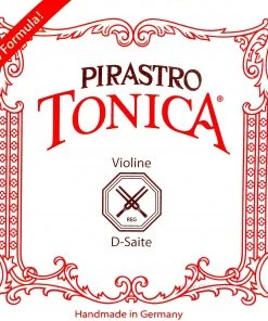 Pirastro Violin Strings Tonica Silver D Violin String