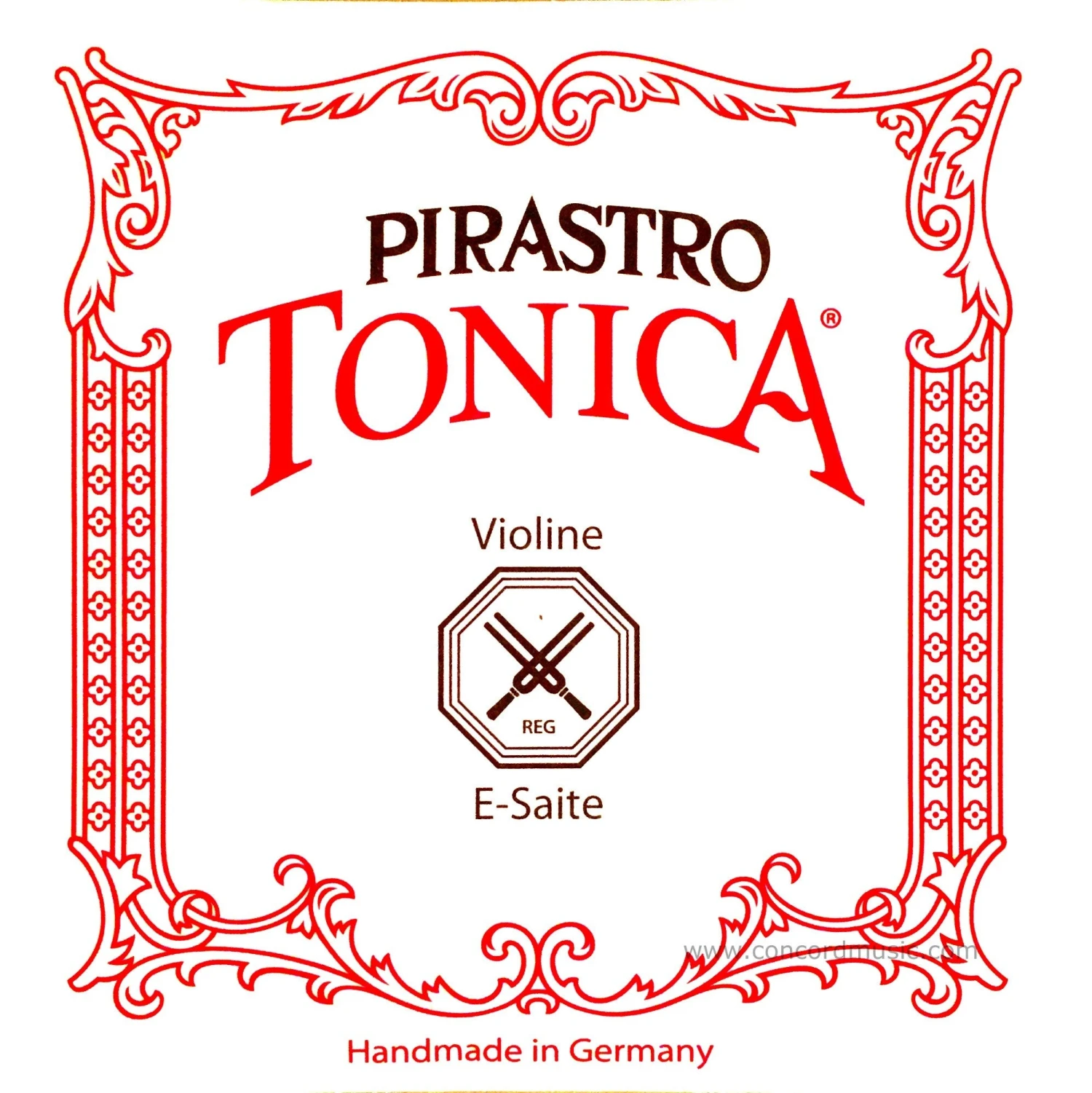 Pirastro Violin Strings Tonica Violin String Set E-steel, Silver D