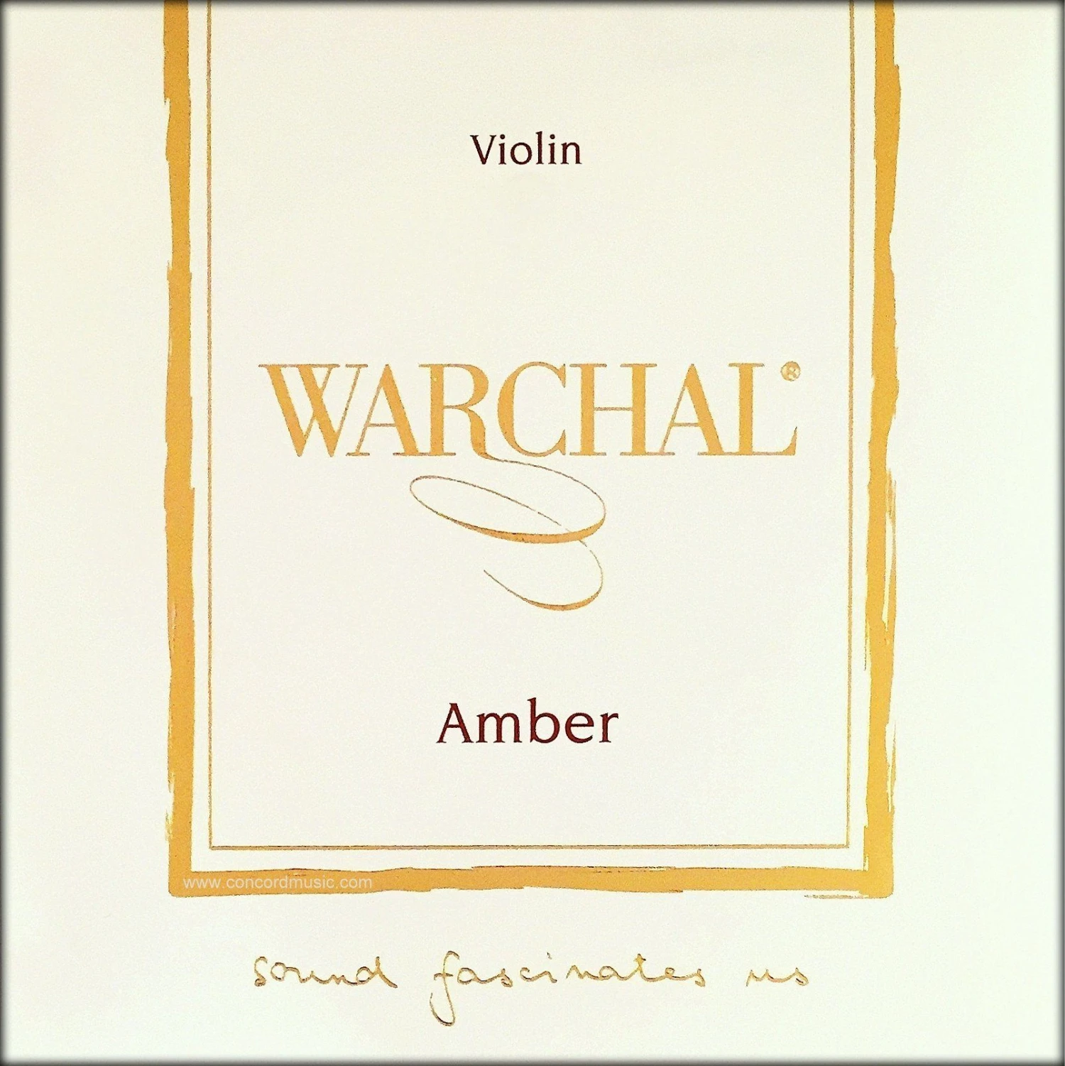 Warchal Amber Violin D String, Silver Violin Strings