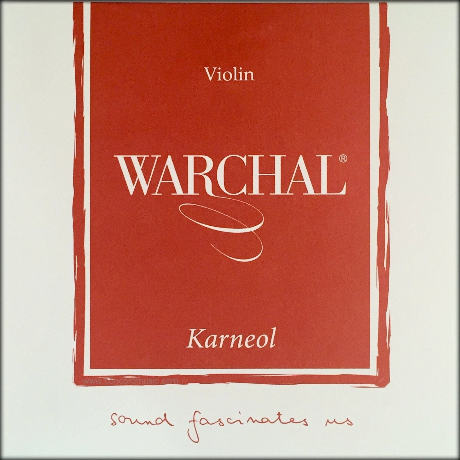 Warchal Karneol Violin Set, Synthetic Core Violin Strings