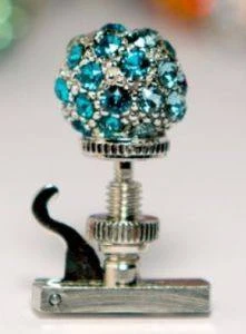 Luxitune Cerulean Pavé Ball Fine Tuner Luxitune Tuners Violin