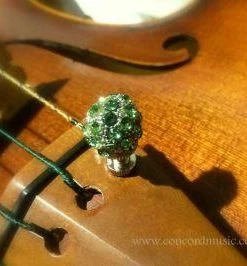 Luxitune Emerald Pavé Ball Fine Tuner Luxitune Tuners Violin