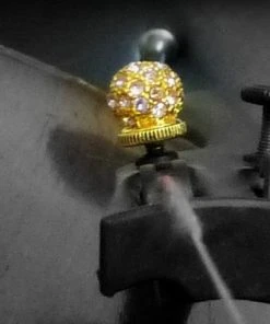 Cello Luxitune Fine Tuner Screws Luxitune Cello Pavé Ball Light Purple