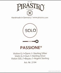 Pirastro Violin Strings Passione Solo Violin G String