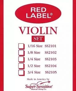 Super-Sensitive-Red Label Violin Strings Closeout Super-Sensitive Violin Strings