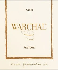 Warchal Amber Cello Set, Synthetic A Cello Strings