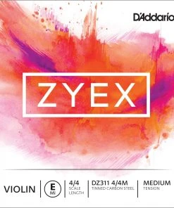 D'Addario Violin Strings Zyex E Violin String